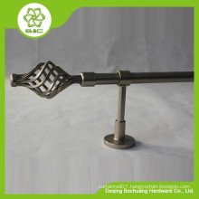 shower curtain poles,folding curtain poles,aluminium curtain poles with ball shape curtain finial